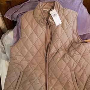 Quilted Vest from Coldwater Creek in Mocha. L
